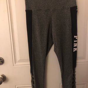 Women’s Victoria Secret PINK Black Yoga Leggings M